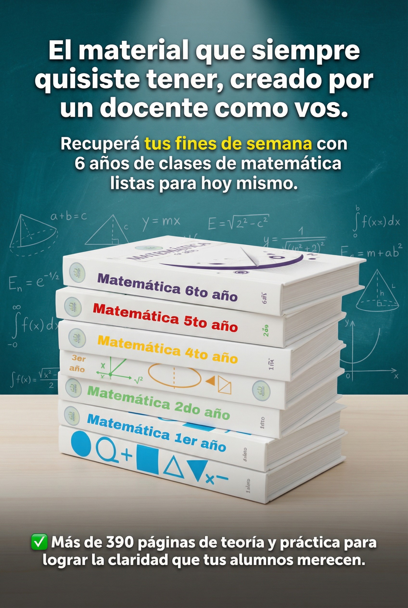 Mega pack de matematicas 6 cuadernillos